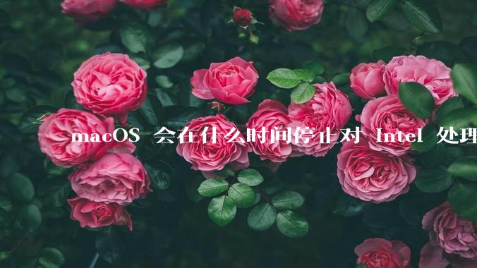 macOS 会在什么时间停止对 Intel 处理器的支持？